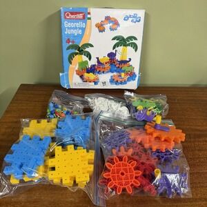 Quercetti Georello Jungle Gears 2336 With Lots Of Extra Pieces!